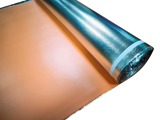 Orange Silver Foil Underlay Comfort Step IXPE Underlay For Wood Floor