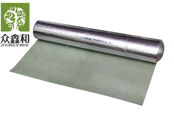 High Density 2mm Thick Rubber Floor Underlayment Silver Foil For Laminate Flooring